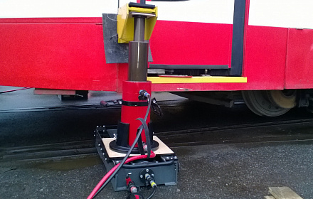 Разработка оборудования для подъема трамвайных вагонов